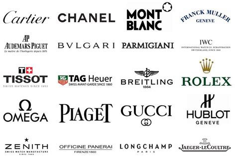 watches or jewellery brands